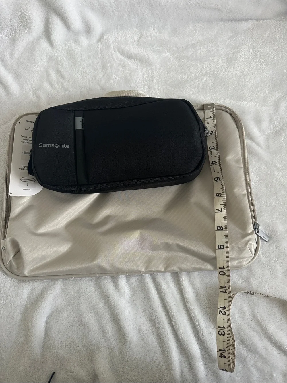 Samsonite Black & Light Gray Laptop Organizer Set